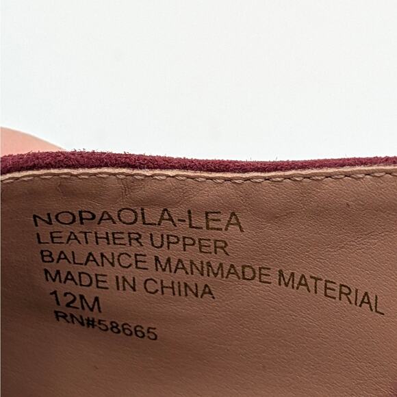 Nordstrom Paola Ankle Strap Pointed Toe Pump Women's Red Size US12M EU42.5 - Picture 7 of 15